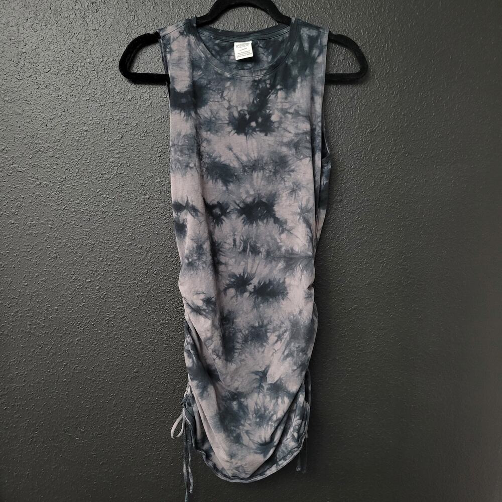 Victoria’s Secret PINK Tie Dye Dress Medium Ruched Drawstring Festival Beach